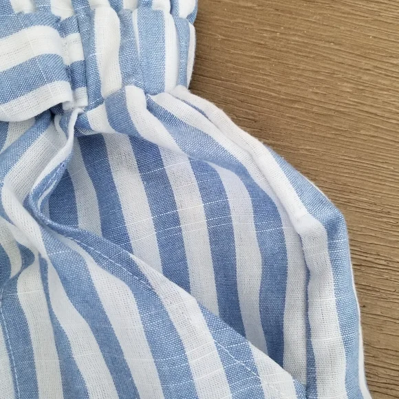 Shein Striped Paperbag Shorts - Picture 4 of 8